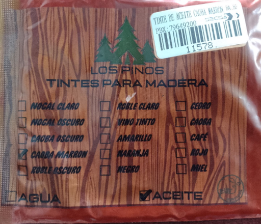 [11578.] TINTE DE ACEITE CAOBA MARRON