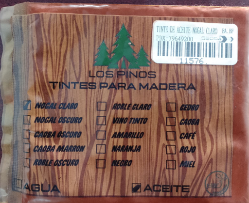 [11576.] TINTE DE ACEITE NOGAL CLARO