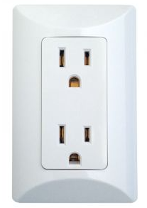 [BV-8223SP] TOMA DOBLE SERIE BV COLOR PLATEADO CORRIDO