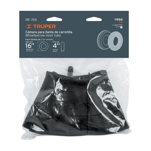 [11866] TUBO PARA LLANTA DE CARRETILLA 16X4"