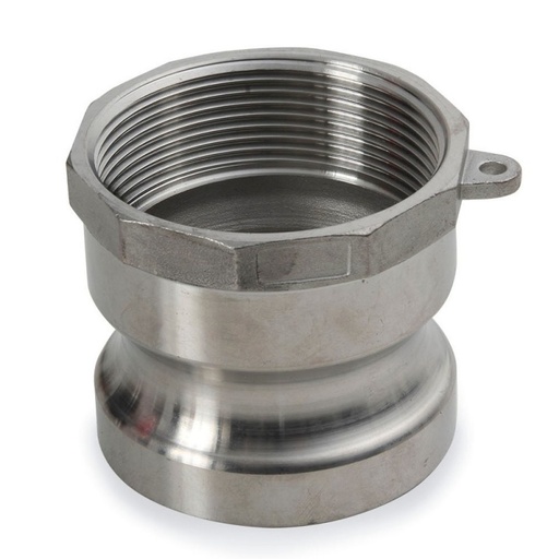 [20-A] ACOPLE RAPIDO (PARTE A-200) DE 2" DE ALUMINIO ADAPTADOR MACHO POR ROSCA HEMBRA (20-A) INDIVIDUAL