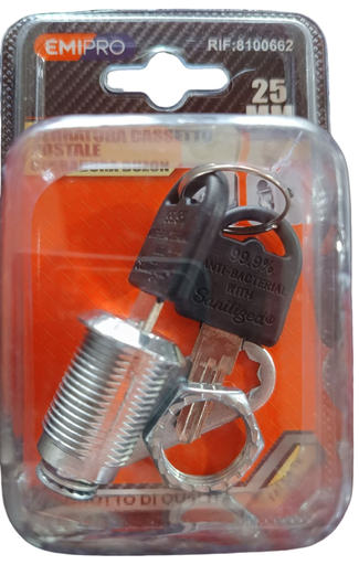 [8100662] CERRADURA DE 25MM 00662 EMIPRO 