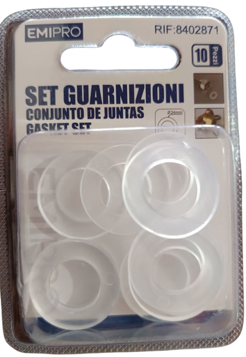 [8402871] KIT DE EMPAQUE TRANSPARENTE DE 3/4 02871 EMIPRO