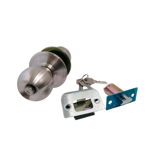 [BKPAN0004] CERRADURA DE BOLA PLATEADA CON LLAVES BK-1392