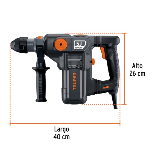 [19320] ROTOMARTILLO SDS PLUS 5 JOULES 1500W INDUSTRIAL 19320 TRUPER