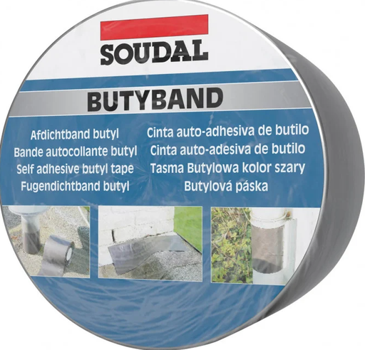 [111083] SOUDAL BUTYBAND ALUMINIUM 7.5CMX10M
