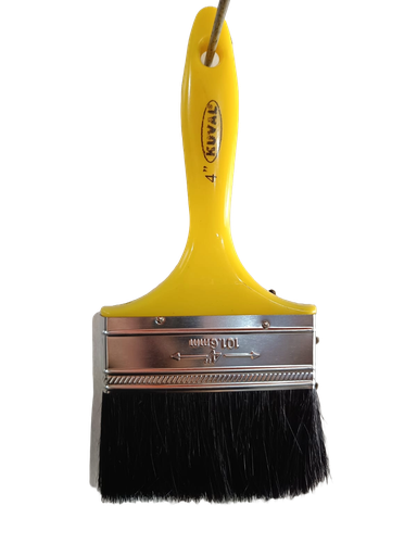 [BRO-P400] BROCHA MANGO PLASTICO AMARILLO DE 4"