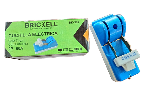 [E-2060] E-INTERRUPTOR DE CUCHILLA 2P 60AMP BK-967 BRICKEL