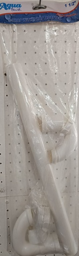 [P-11096] SIFON TIPO S AL PISO C/ADAPTADOR P-11096 AQUA BLUE