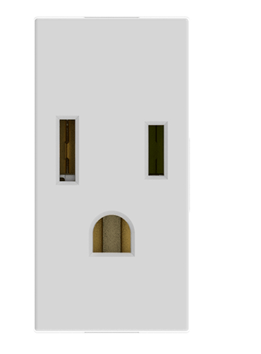 [MTXG039] ARMADURA SENCILLO 2P+T 15A  127V 1M BLANCO MATIX GO BTICINO