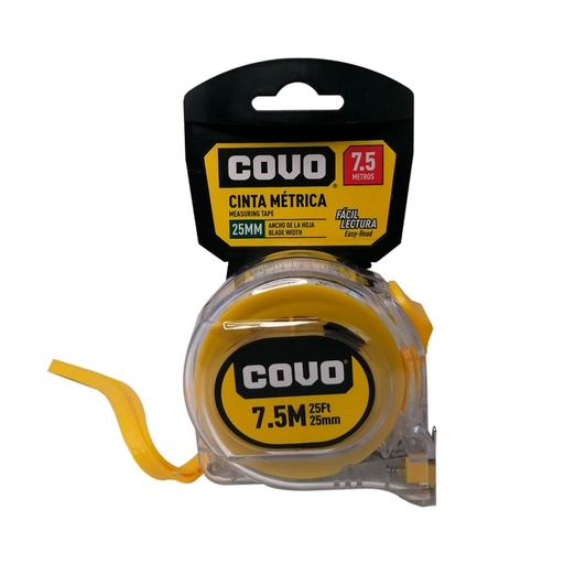 [COVGTH3041] METRO 7.5M/25MM TRANSPARENTE A145-9MT057525 COVO