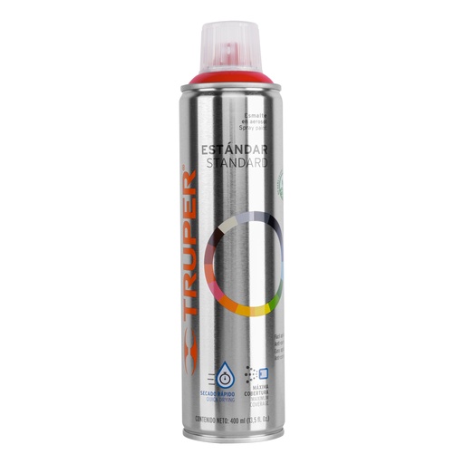 [12732] PINTURA EN AEROSOL ROJO SEGURIDAD BORE ESBELTO 400ML 12732 TRUPER