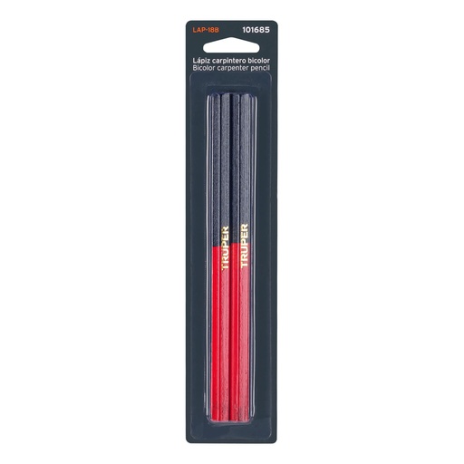 [101685] LAPICES 18CM BICOLOR GRUESOS PARA CARPINTERO 101685