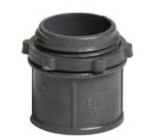 [CDD44] CONECTOR PVC 1 1/4 CON TUERCA PARA TUBO GRIS 