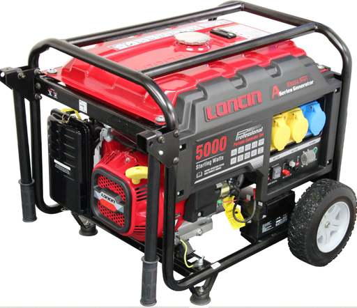 [9010118] GENERADOR A GASOLINA 5000W MARCA LONCIN MOD.LC5000D-AS (PR002204) 