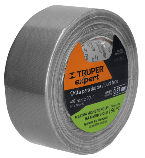 [10933] CINTA PARA DUCTO 30MX48MM ESPESOR 0.27MM 10933 TRUPER