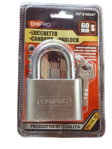 [8100547] CANDADO 60MM 8100547 EMIPRO
