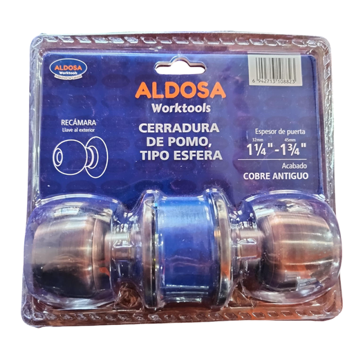 [ALF0396] CHAPA DE BOLA C/LLAVES COBRE ALF0396 ALDOSA