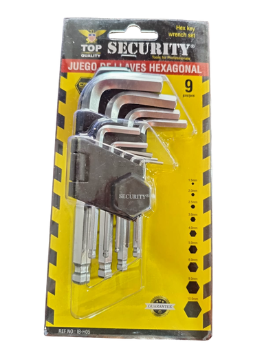 [COVGTH3033] JUEGO DE LLAVES HEXAGONAL 9PCS B-96561 SECURITY