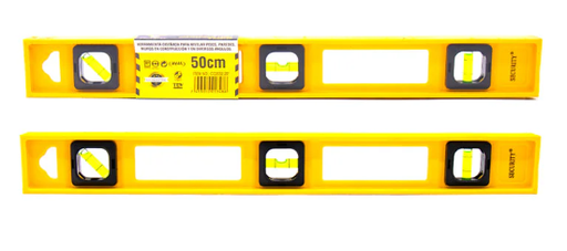 [COVGHT3006] REGLA NIVEL 20" 3 ANGULOS C/ESCALA DE MEDIDA INFERIOR, FIBRA DE VIDRIO USO PROFESIONAL CC2032-20 SECURITY