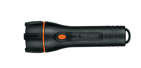 [13019] LINTERNA PLASTICA 1 LED 180 LM CON 2 PILAS D, 13019 TRUPER