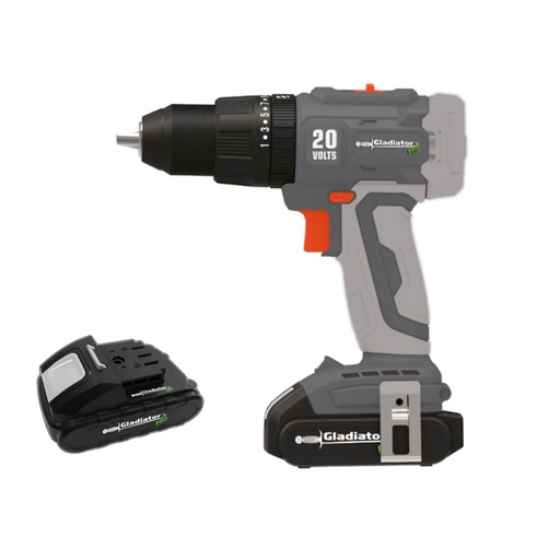 [TPG813-20K1] TALADRO PERCUTOR GLP 1/2 20V-1BAT