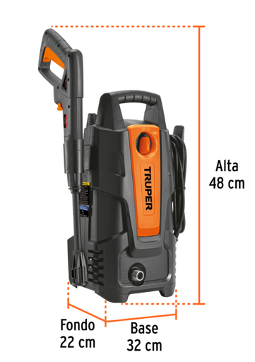 [101593] HIDROLAVADORA ELÉCTRICA 1500 PSI, 101593 TRUPER