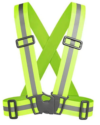 [WY-5CM-1] CHALECO REFLECTIVO VERDE TIPO CINTA C/GRADUACION WY-5CM-1 ZASC