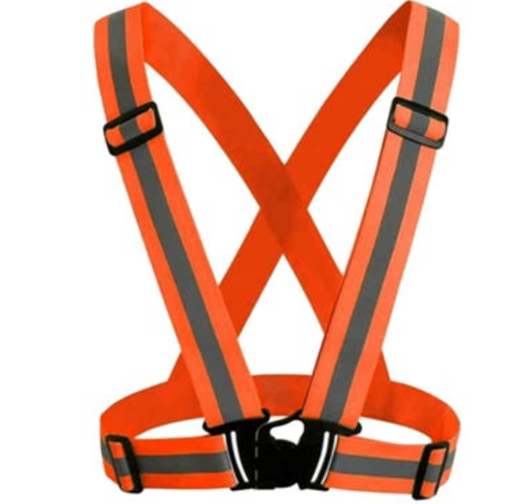 [WY-5CM-2] CHALECO REFLECTIVO NARANJA TIPO CINTA C/GRADUACION WY-5CM-2 ZASC