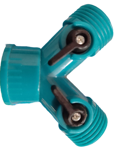 [PT1080] CONECTOR DE PLASTICO "Y" PARA MANGUERA DE 3/4 PT1080