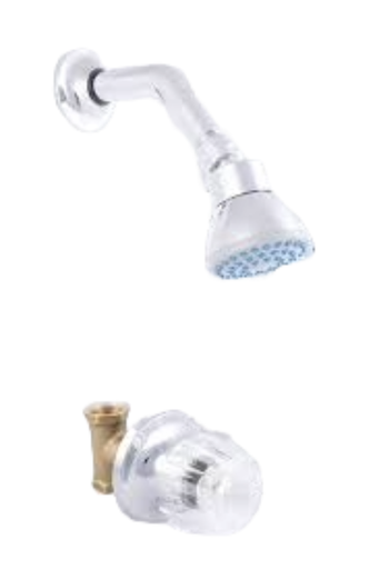 [101763] CONJ. REGISTRO DUCHA CROMO CUERPO METAL CERAMICO ALMAGUER BAÑO 101763 GERFOR