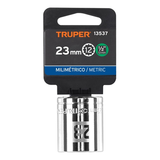 [13537] COPA MILIMETRICA 1/2" 23MM 13537 TRUPER