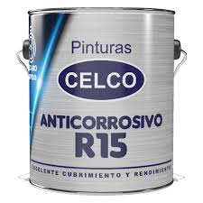 [2504104] 1/4 GALON PINTURA ANTICORROSIVO R-15 ALUMINIO CELCO