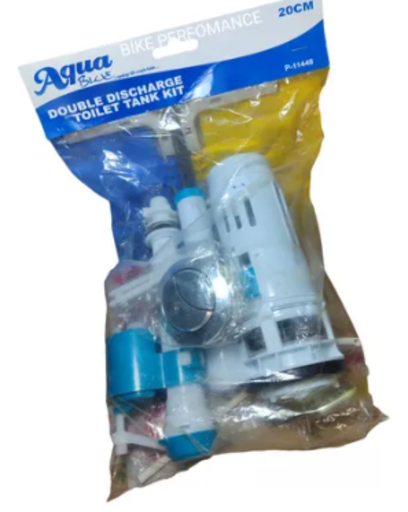 [P-11448] ACCESORIO SANITARIO DOBLE DESCARGA 20CM AGUA BLUE P-11448