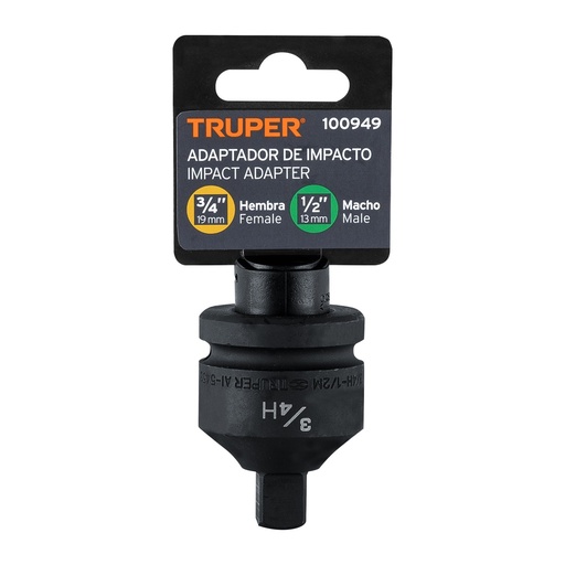 [100949] ADAPTADOR DE IMPACTO 3/4' X 1/2' 100949 TRUPER