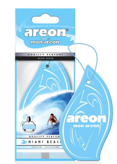 [7654.] AMBIENTIZADOR PARA AUTO - MIAMI BEACH MA08 MON AREON