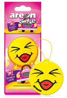 [ARASD12] AMBIENTIZADOR PARA AUTO SMILE HAPPY FACE - NEW BUBBLE GUM