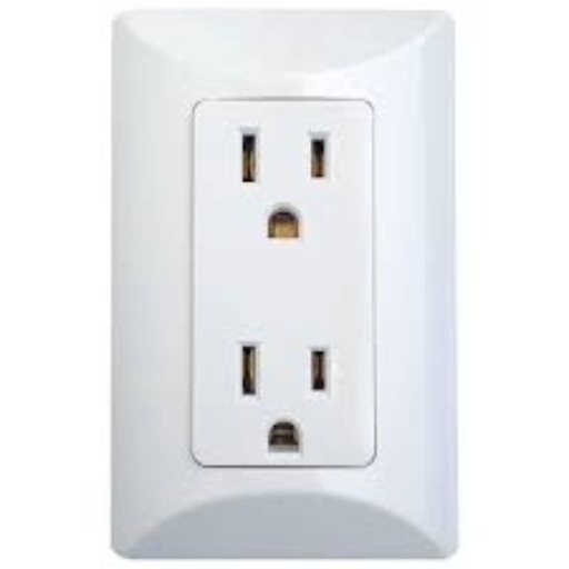 [1009-AW] ARMADURA DOBLE POLARIZADA 15A BLANCO PLATA 1009A-W EAGLE