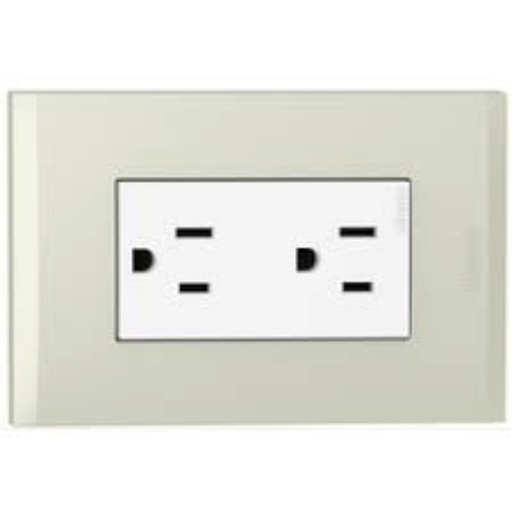 [AF2228EBCH] ARMADURA DOBLE POLARIZADA 16A NOVILE CHAMPAGNE AF2228EBCH BTICINO