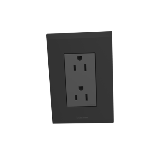 [AF2228EANG] ARMADURA DOBLE POLARIZADA 16A NOVILE NEGRO AF2228EANG BTICINO