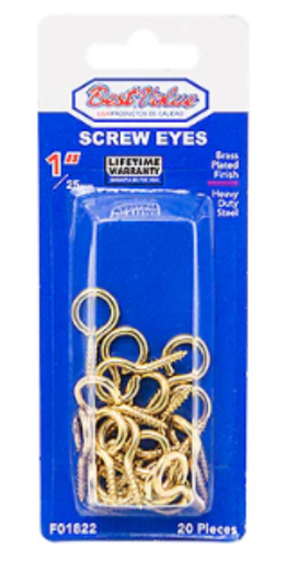 [F01822] ARMELLA CERRADA DORADA 1" 20PCS F01822 BEST VALUE