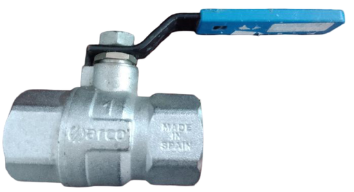 [8656.] VALVULA DE BOLA DE ZINC, DE 1" ARCO