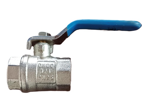 [8626.] VALVULA DE BOLA DE ZINC, DE 3/4" 400 PSI, BOSSI