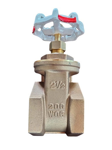 [X21-140] VALVULA DE COMPUERTA BRONCE TIPO MEDIANO 200 WOG DE 2-1/2 ITALY