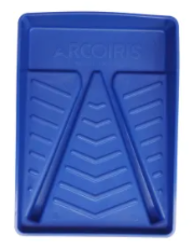 [1577AZ] BANDEJA PLASTICA AZUL 9 ARCOIRIS