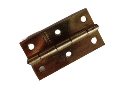 [7513.] BISAGRA COMUN DORADA CT. 2 1/2" PAR INDUMA