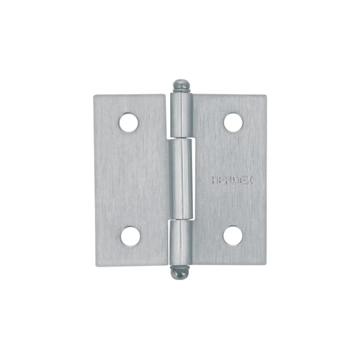 [43254] BISAGRA CUADRADA 2" ACERO CROMO MATE REDONDA 43254 HERMEX