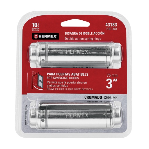 [43183] BISAGRA DOBLE ACCION 3" 43183 HERMEX