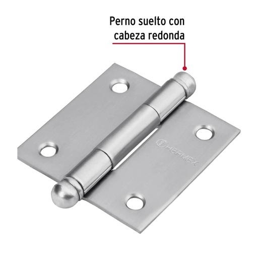 [43220] BISAGRA INOX 2" X PAR 43220 HERMEX