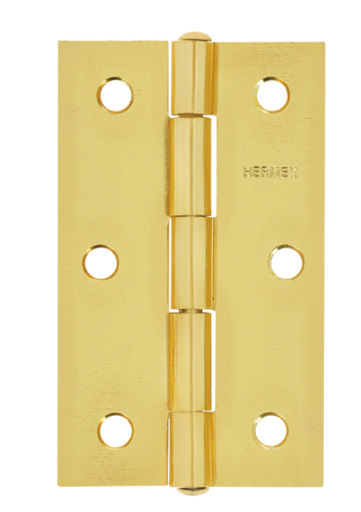 [43197] BISAGRA RECTANGULAR 3-1/2"", ACERO LATON